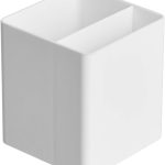 Basics Plastic Desk Organizer Bundle - Letter Tray 2-Pack/Accessory Tray， White